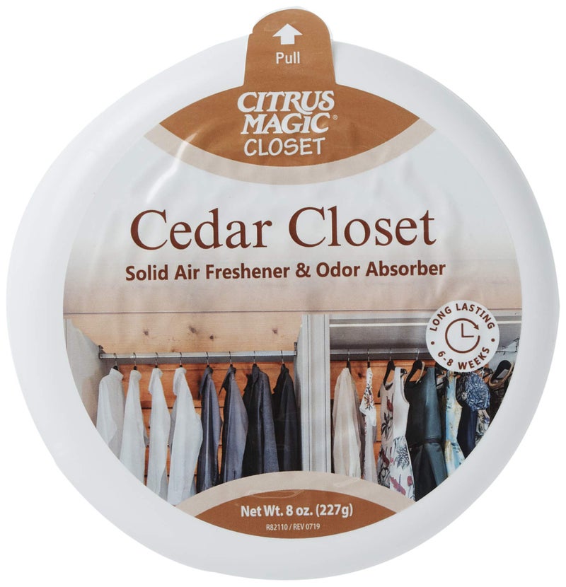 Citrus Magic For Closets Odor Absorbing Solid Air Freshener, Cedar, 8-Ounce, Pack of 6 - CASE - Image 2